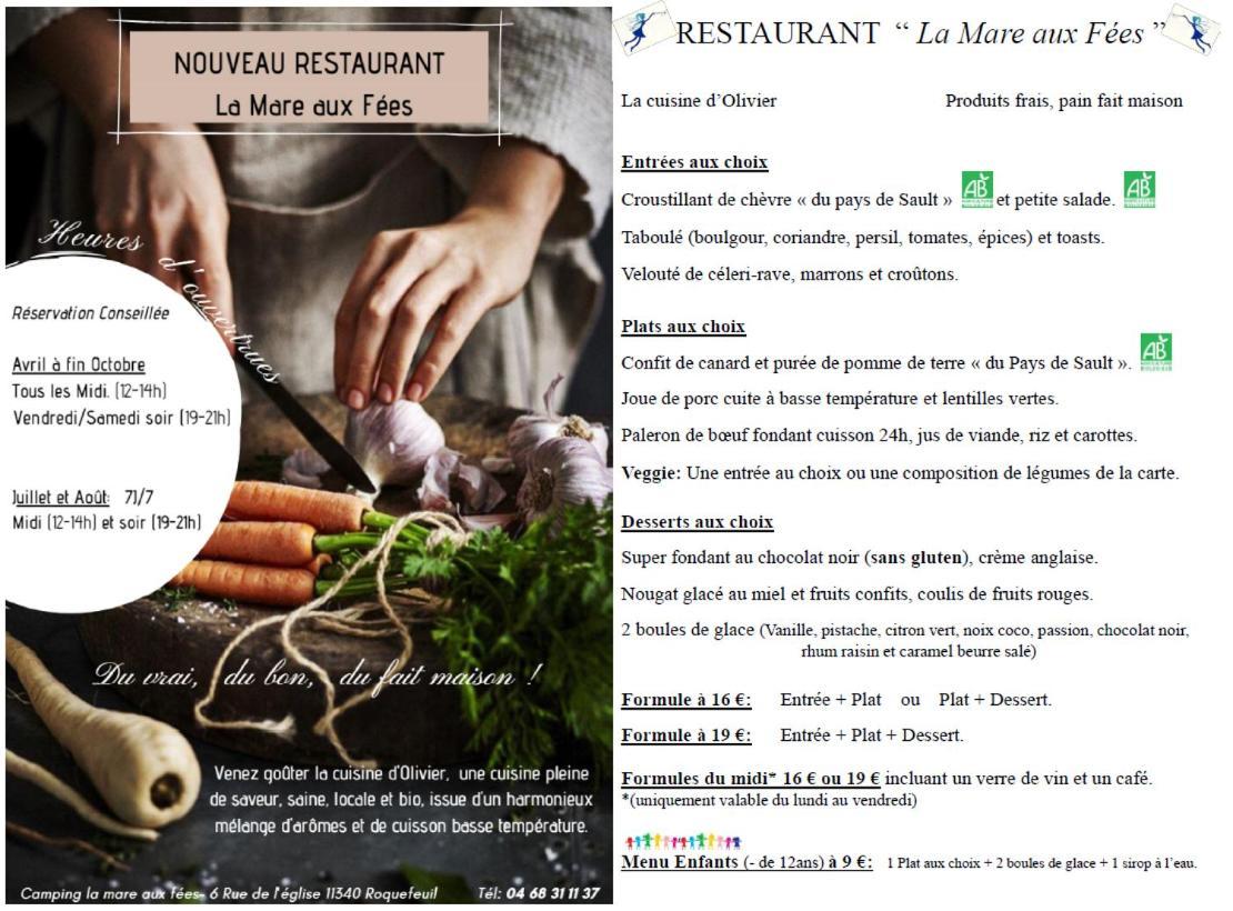 ホテルCamping La Mare Aux Fees Roquefeuil エクステリア 写真
